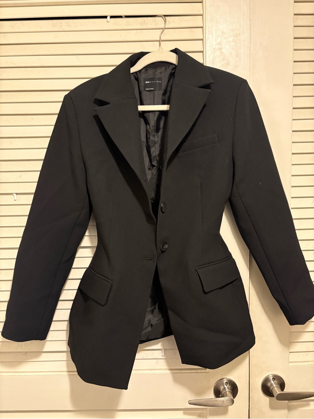ASOS Black Women's tight-knit Blazer Jacket